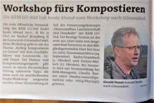 Kompostieren in Gössendorf