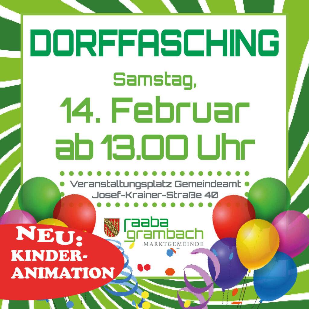 Alles Fasching – Terminübersicht 2026 Graz-Umgebung Süd