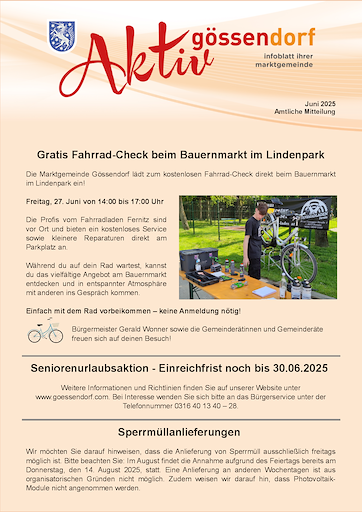 12. Gemeindeaussendung 2025