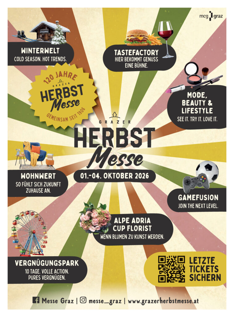 Veranstaltungen Herbstübersicht Gössendorf, Fernitz-Mellach, Hausmannstätten, Vasoldsberg, Raaba-Grambach & Hart bei Graz sowie Umgebung