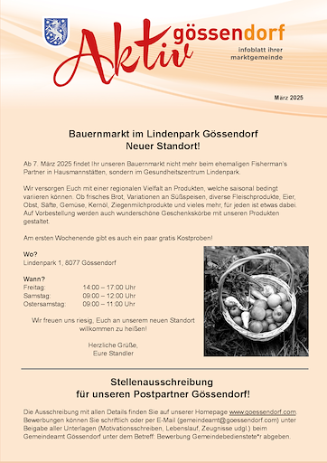 4. Gemeindeaussendung 2025