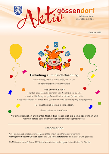 3. Gemeindeaussendung 2025