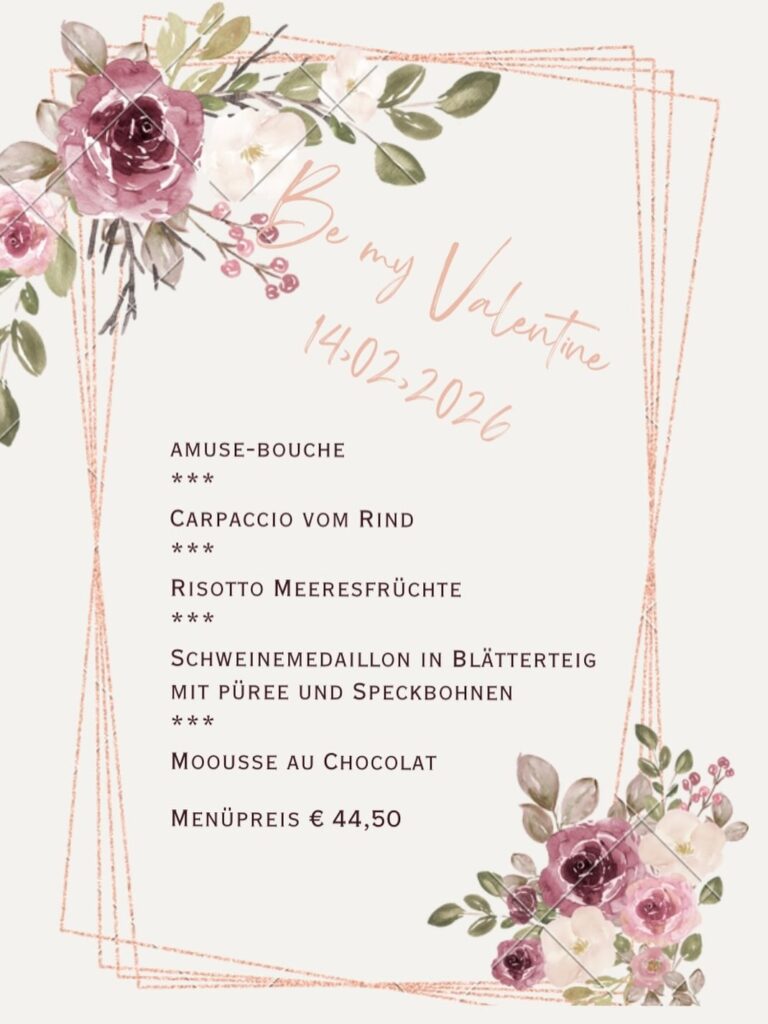 Valentinstag & Heringsschmaus 2026 – Romantische Dinner und mehr in der Region GU-Süd