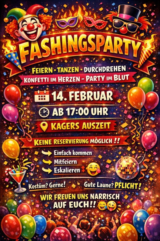 Alles Fasching – Terminübersicht 2026 Graz-Umgebung Süd
