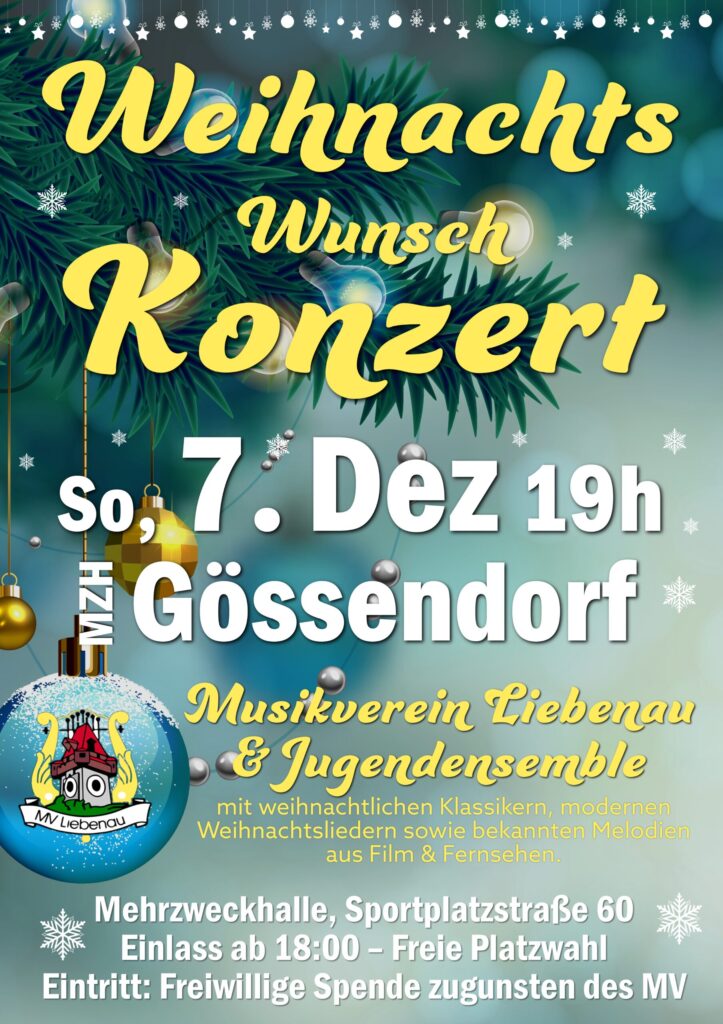 Erstes Adventwochenende: Christkindlmärkte, Konzerte, Eislaufstarts und mehr in Gössendorf, Fernitz-Mellach, Raaba, Kalsdorf und Umgebung