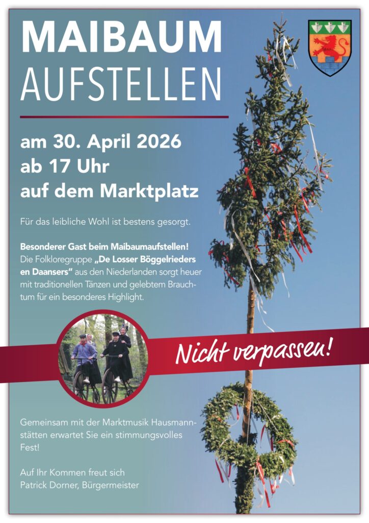 Maibaumaufstellen, Motorradweihe, Wandertage & Florianifeste – Start in den Mai in GU-Süd