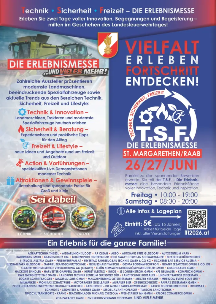 Feuerwehr-Sommerfeste 2026: Die wichtigsten Termine in Graz-Umgebung und darüber hinaus
