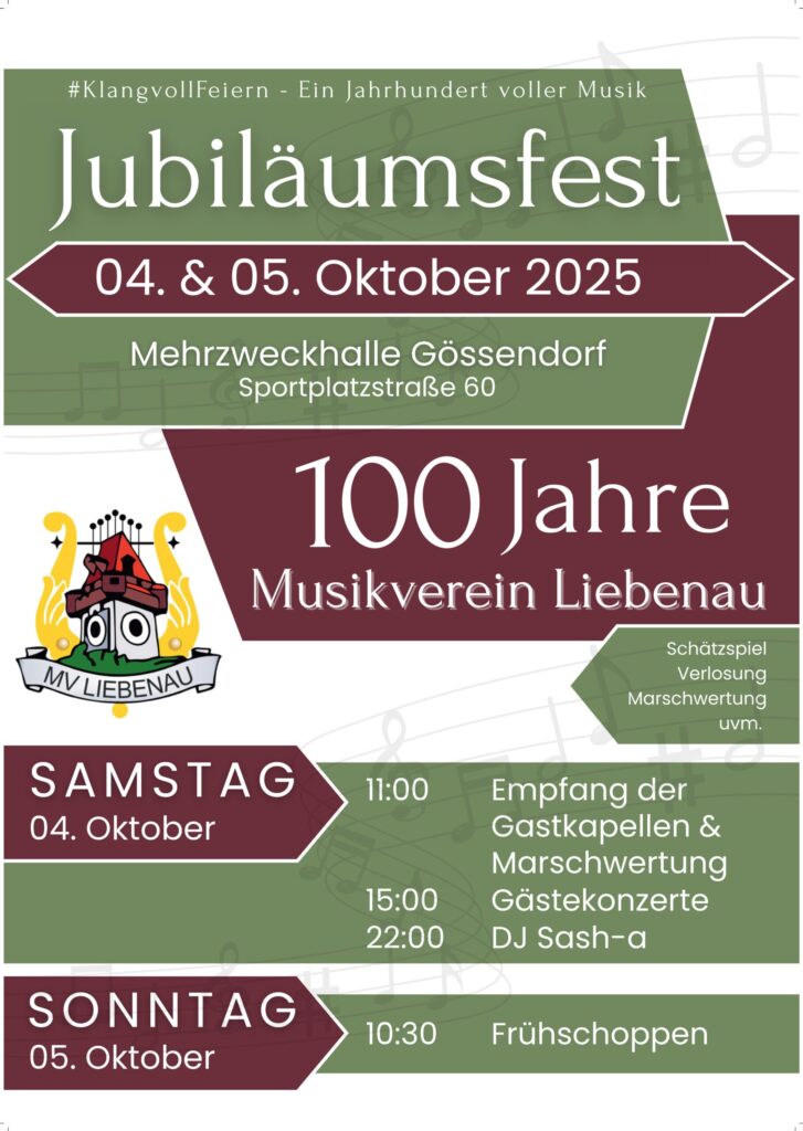 19. bis 21. September – Herbstliche Veranstaltungshighlights in Gössendorf und Umgebung