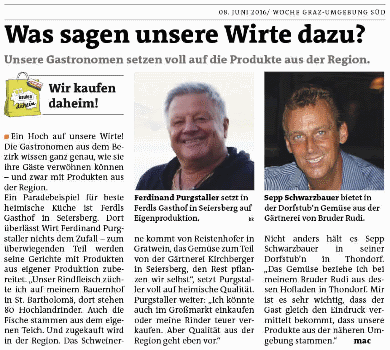 Dorfstub’n: Gemüse aus Gössendorf