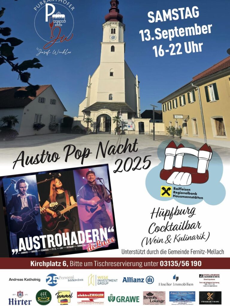 Viel los von 5. bis 7. September – 25 Tipps für Feste, Sport, Kultur & mehr rund um Gössendorf und Fernitz-Mellach