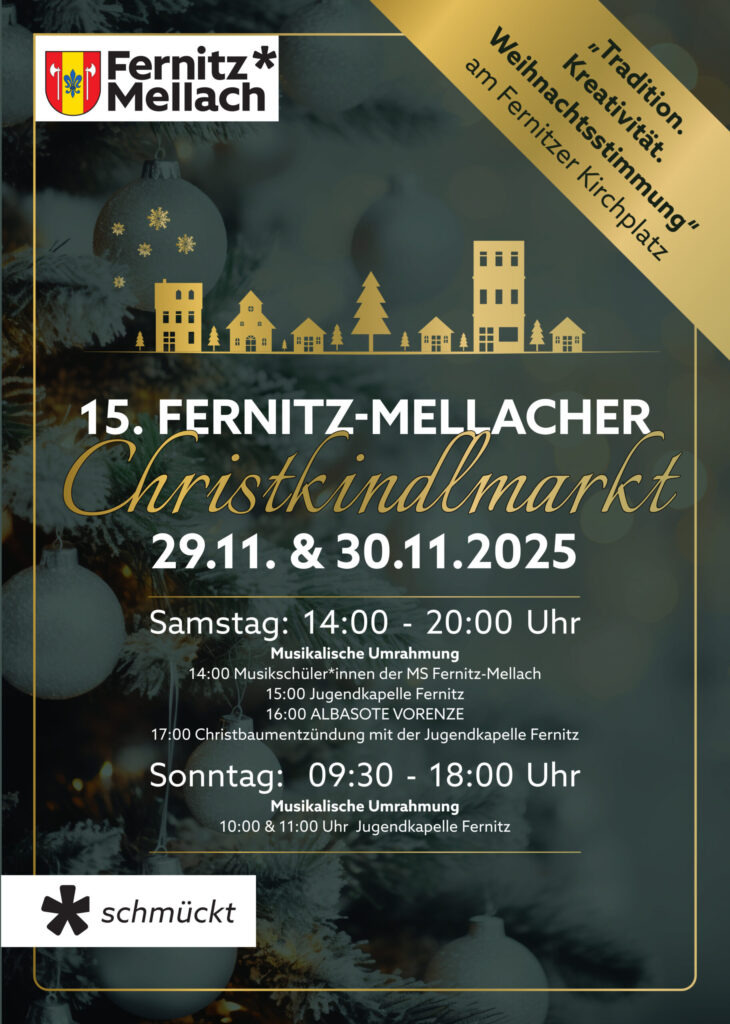 Erstes Adventwochenende: Christkindlmärkte, Konzerte, Eislaufstarts und mehr in Gössendorf, Fernitz-Mellach, Raaba, Kalsdorf und Umgebung