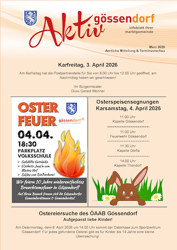 3. Gemeindeaussendung 2026