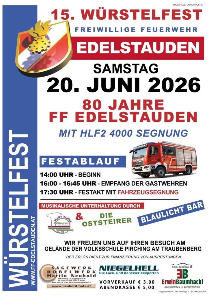 Feuerwehr-Sommerfeste 2026: Die wichtigsten Termine in Graz-Umgebung und darüber hinaus