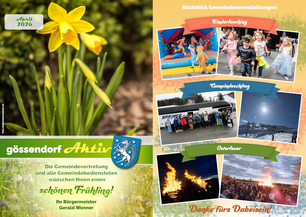Gemeindezeitung Gössendorf – April 2026