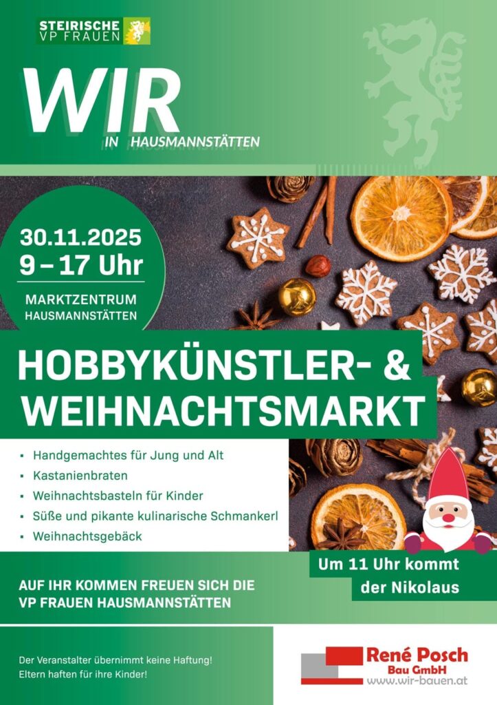 Erstes Adventwochenende: Christkindlmärkte, Konzerte, Eislaufstarts und mehr in Gössendorf, Fernitz-Mellach, Raaba, Kalsdorf und Umgebung
