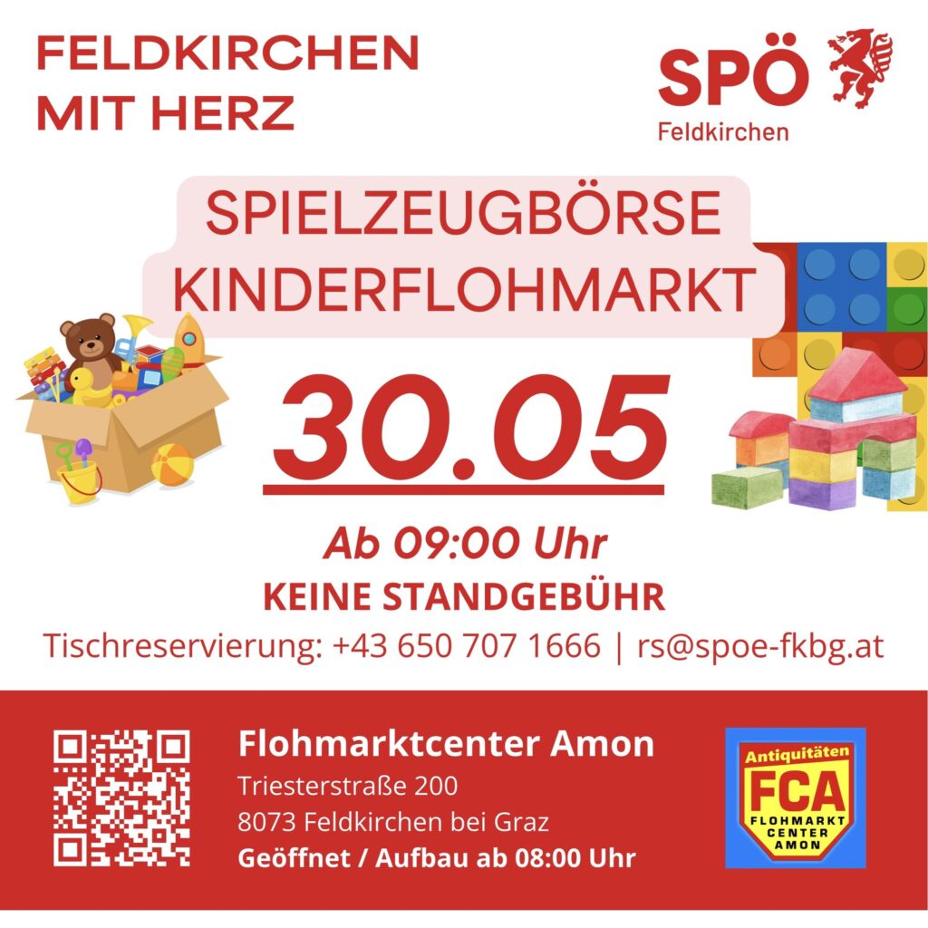 Veranstaltungsempfehlungen Gössendorf/GU-Süd Wochenende 29. bis 31. Mai 2026