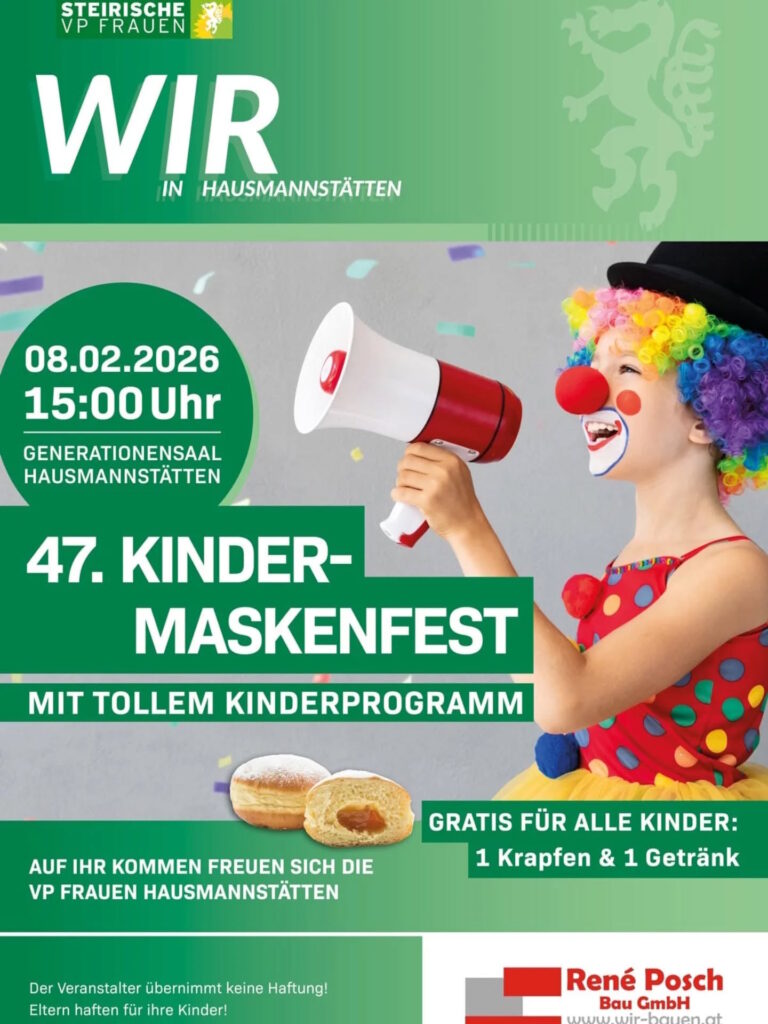 Alles Fasching – Terminübersicht 2026 Graz-Umgebung Süd