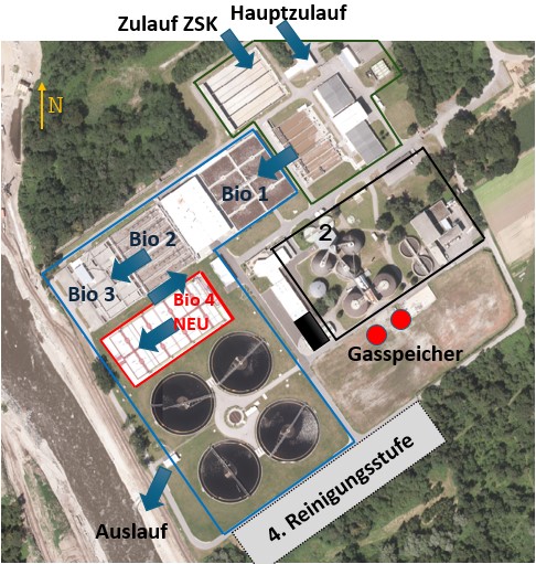 Baustelleninformation: Erweiterung und Anpassung der Kläranlage der Stadt Graz an den Stand der Technik