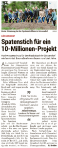 Kleine Zeitung 16.05. – Hochwasserschutz Spatenstich