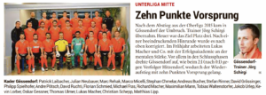 Kleine Zeitung 03.07. – SV Gössendorf 10 Punkte Vorsprung