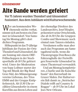 Alte Bande werden gefeiert