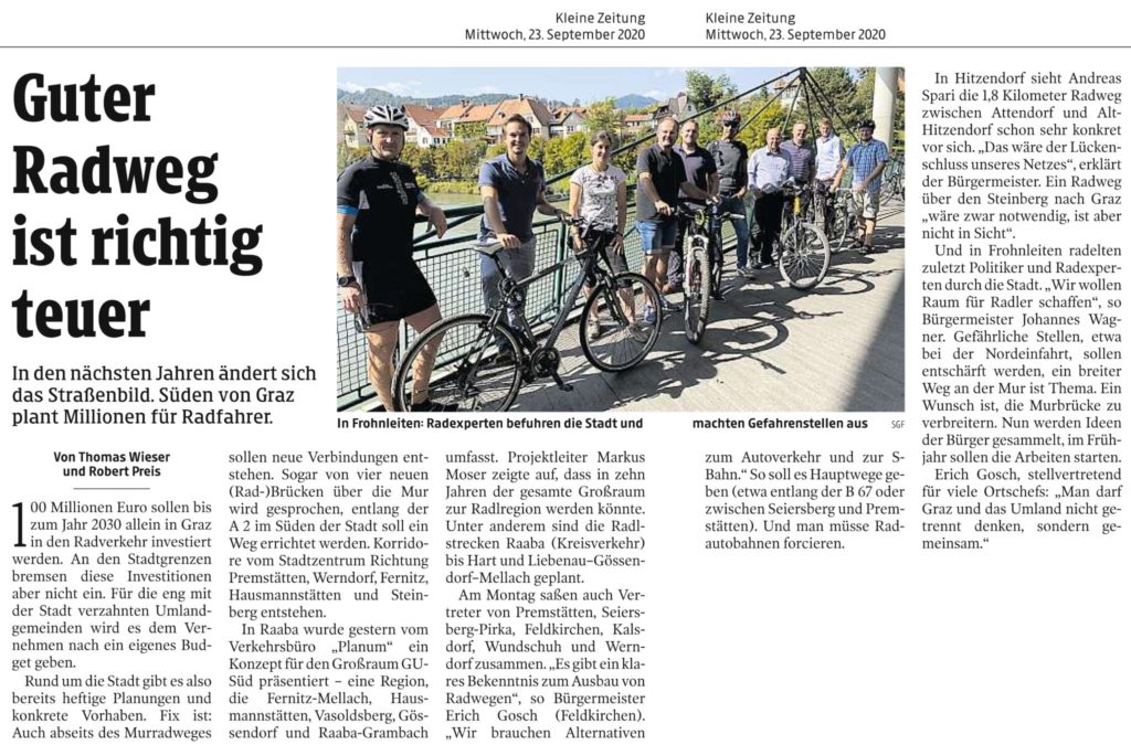 Radverkehrskonzept GU-Süd