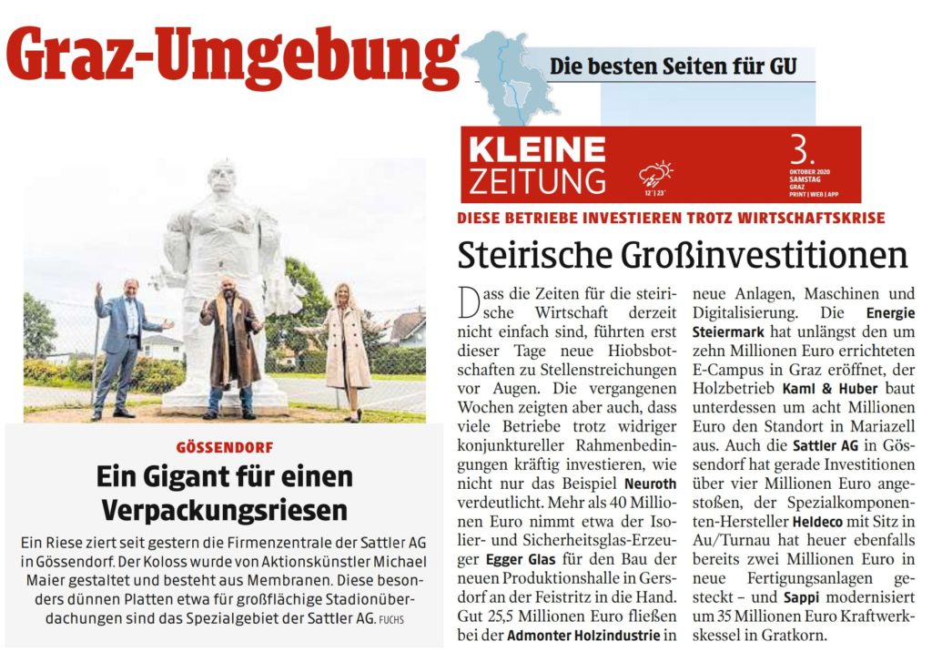 Sattler: der Riese in Gössendorf