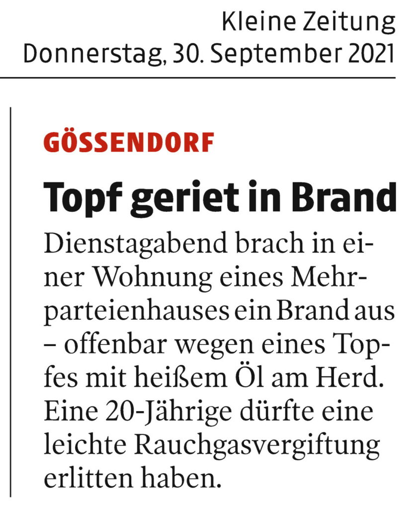 Brand in Thondorf
