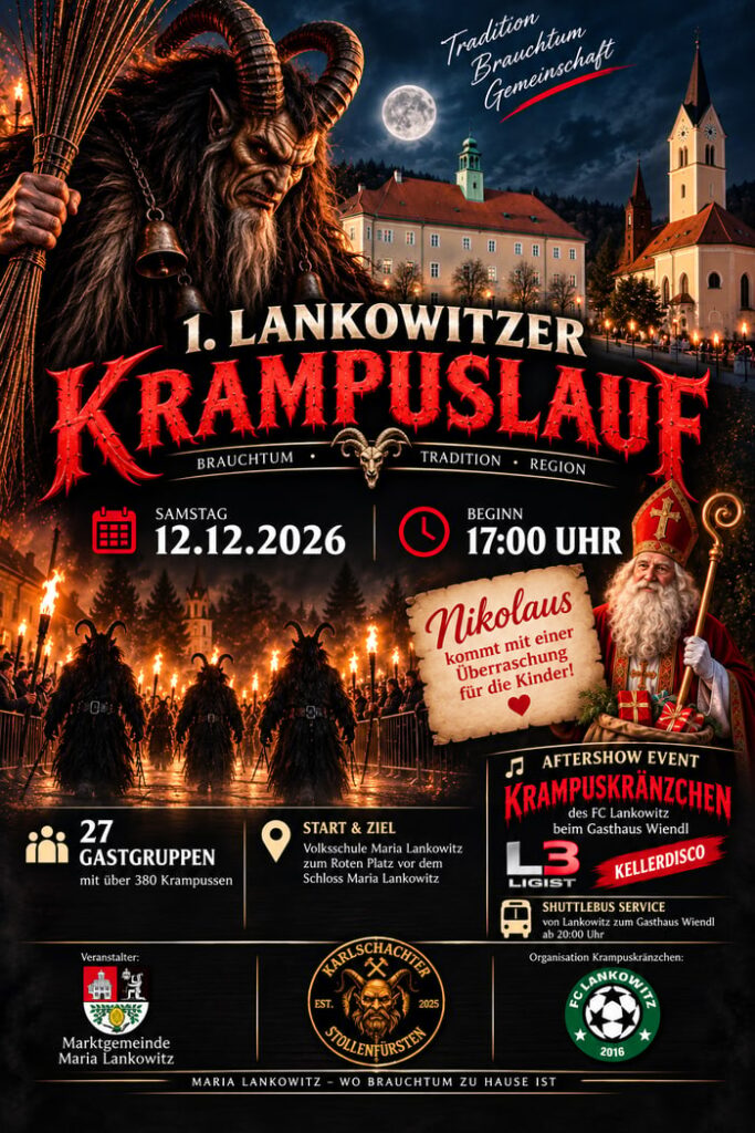 Alle Krampusläufe und Perchtenläufe 2026 in der Steiermark