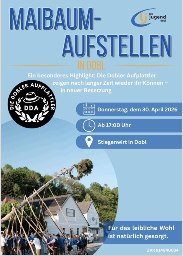 Maibaumaufstellen, Motorradweihe, Wandertage & Florianifeste – Start in den Mai in GU-Süd