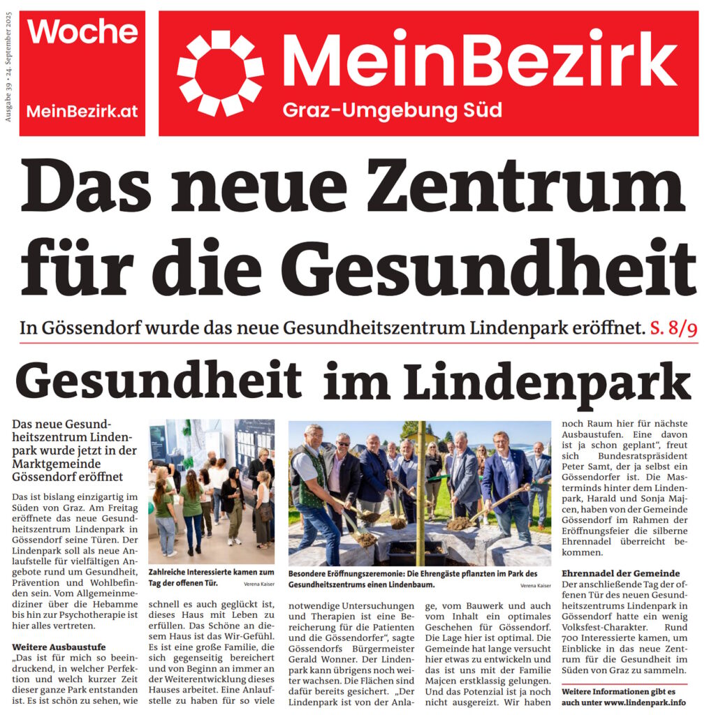 Über 700 Besucher: Fulminante Eröffnung des Gesundheitszentrums Lindenpark Gössendorf ließ keine Wünsche offen