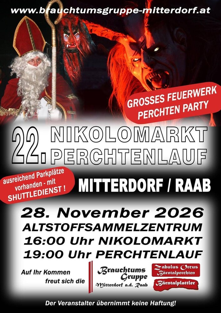 Alle Krampusläufe und Perchtenläufe 2026 in der Steiermark