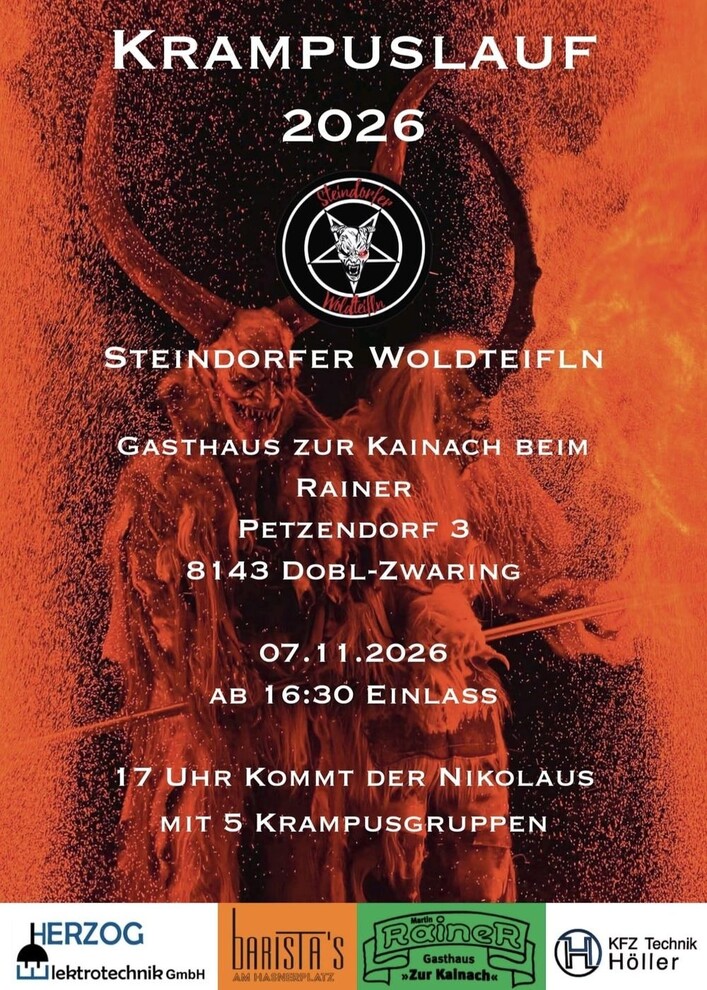 Alle Krampusläufe und Perchtenläufe 2026 in der Steiermark