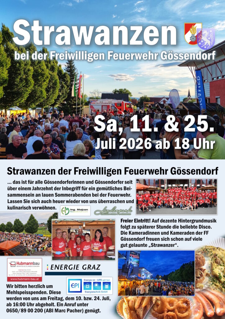 Feuerwehr-Sommerfeste 2026: Die wichtigsten Termine in Graz-Umgebung und darüber hinaus