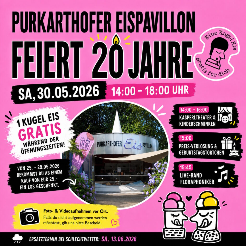 Veranstaltungsempfehlungen Gössendorf/GU-Süd Wochenende 29. bis 31. Mai 2026