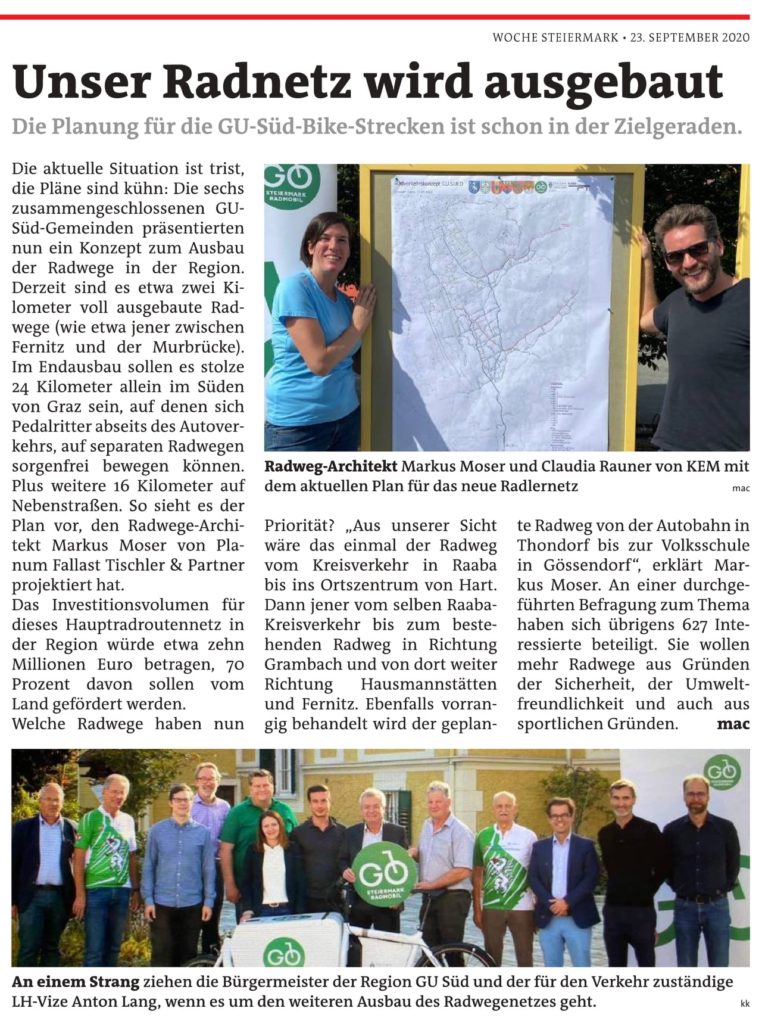 Radverkehrskonzept GU-Süd