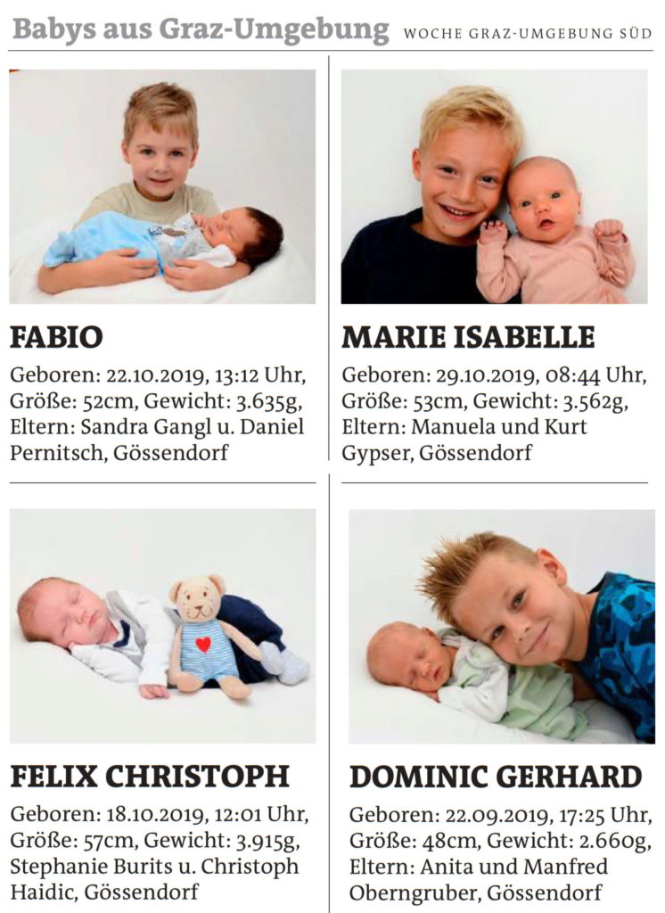 Babys aus Gössendorf