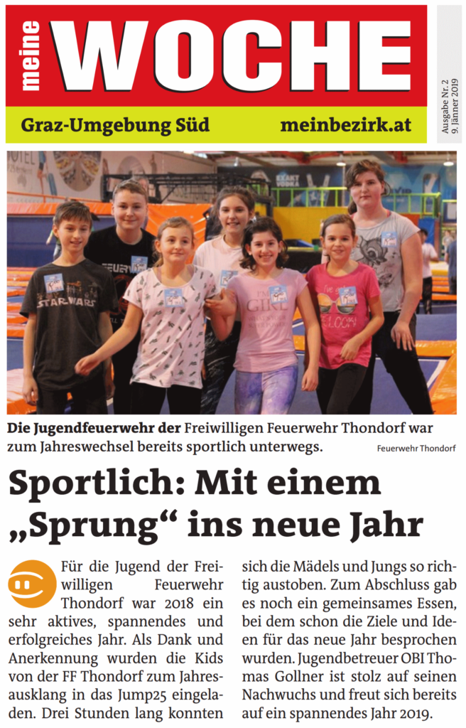 Jugendarbeit der Feuerwehr Thondorf
