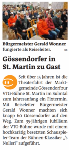 Theaterausflug nach St. Martin