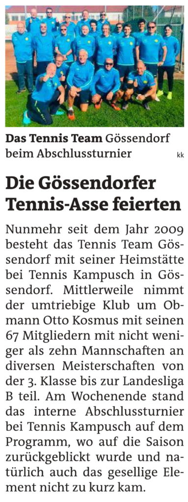 Gössendorfer Tennis-Asse