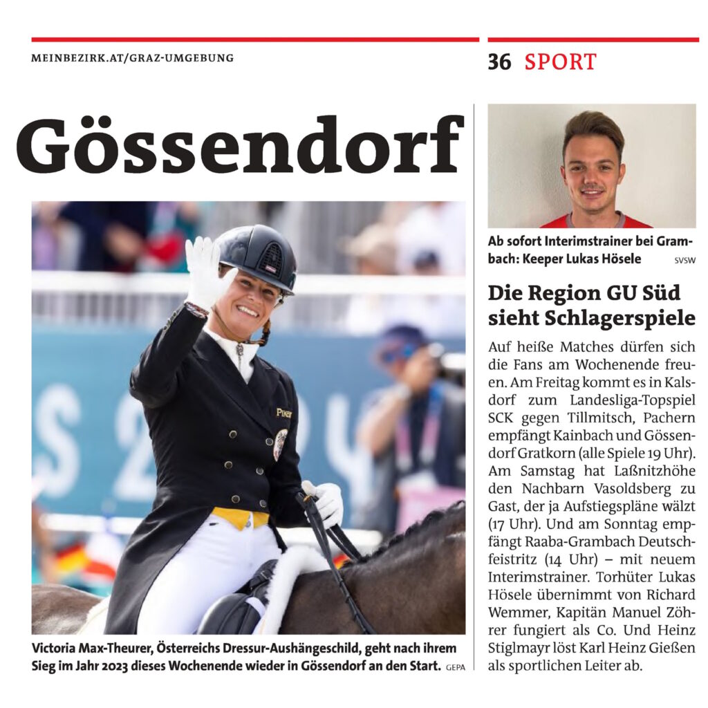 Dressur-Elite in Gössendorf
