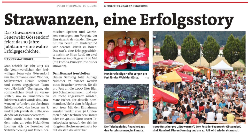 Strawanzen, eine Erfolgsstory